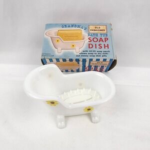Vintage‎ Grandma's Bathtub Soap Dish 1975 Air W/Dry Soap Perch Granny Core